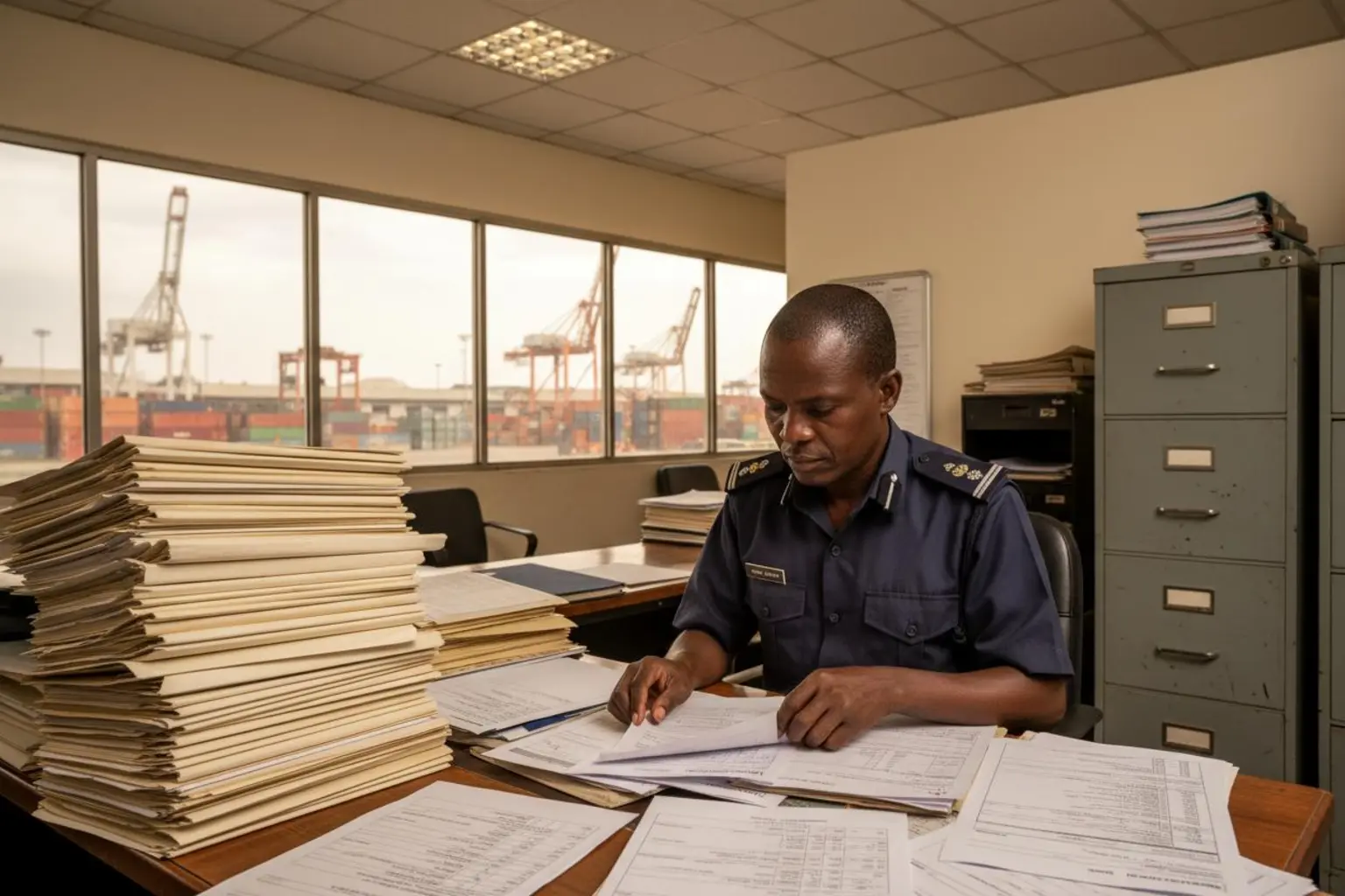 Kenya customs clearance documents at Mombasa port showing HS code classification for China imports