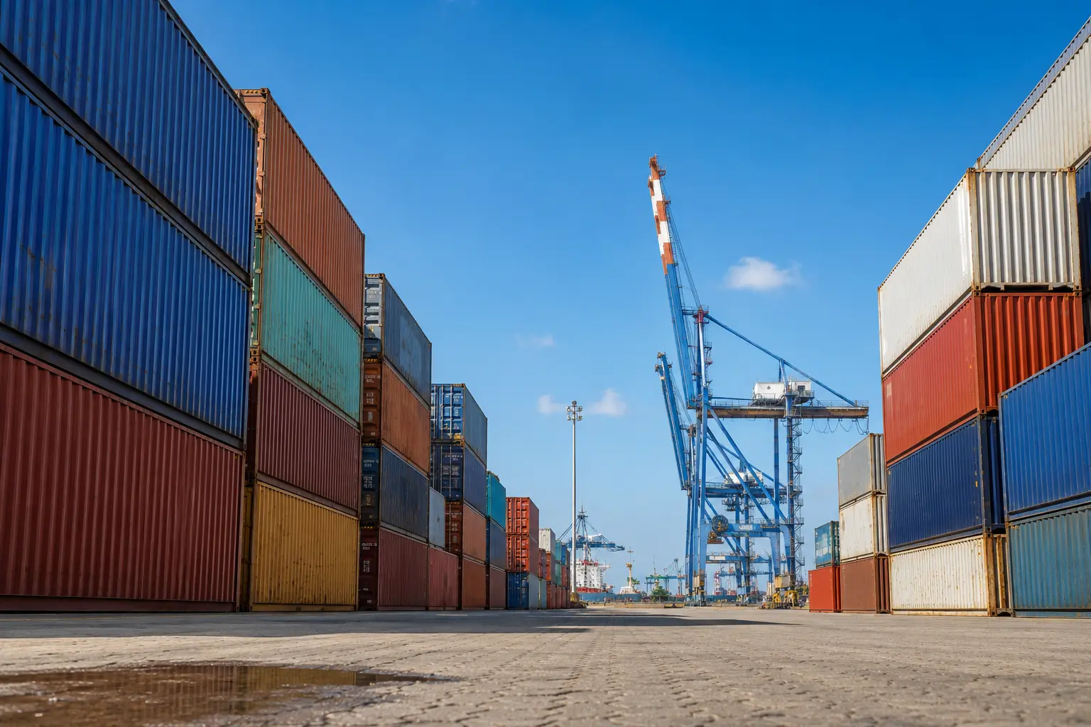 Shipping containers at Mombasa Port during Kenya customs clearance process for China imports