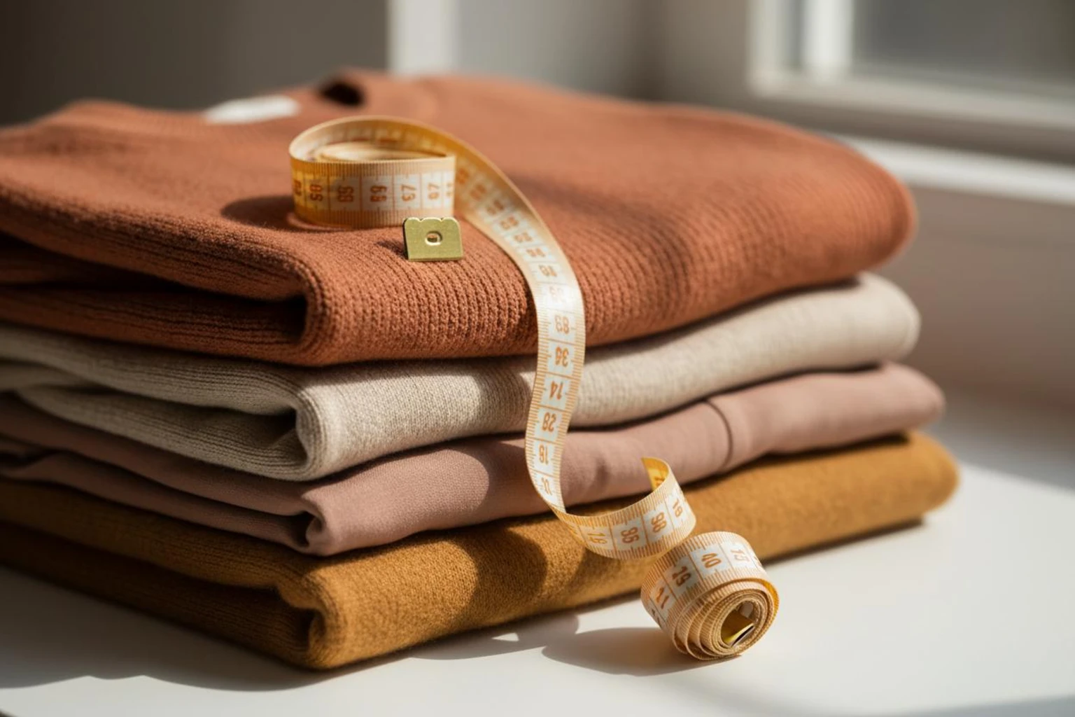 measuring tape on garments to check sizing when importing clothing from china to kenya