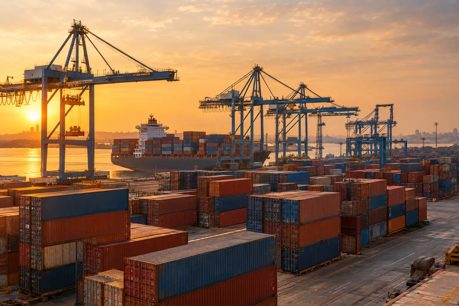 Demurrage vs storage charges Kenya: containers stacked at Mombasa Port