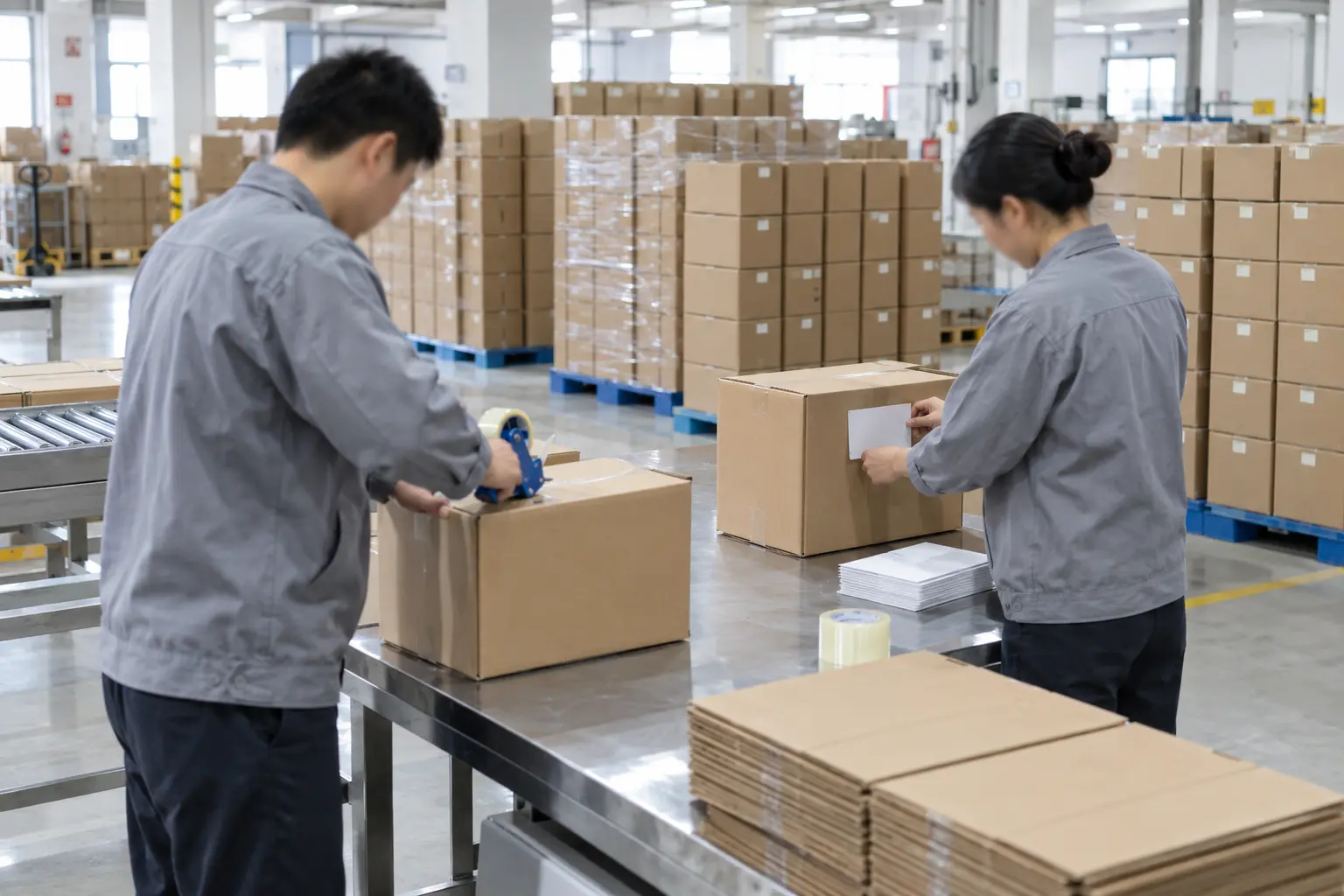 Does Alibaba ship to Kenya: supplier packing export cartons for a Nairobi buyer